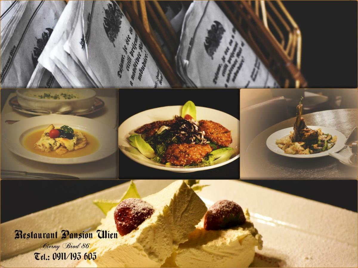Restaurant Pansion Wien Cierny Brod 外观 照片