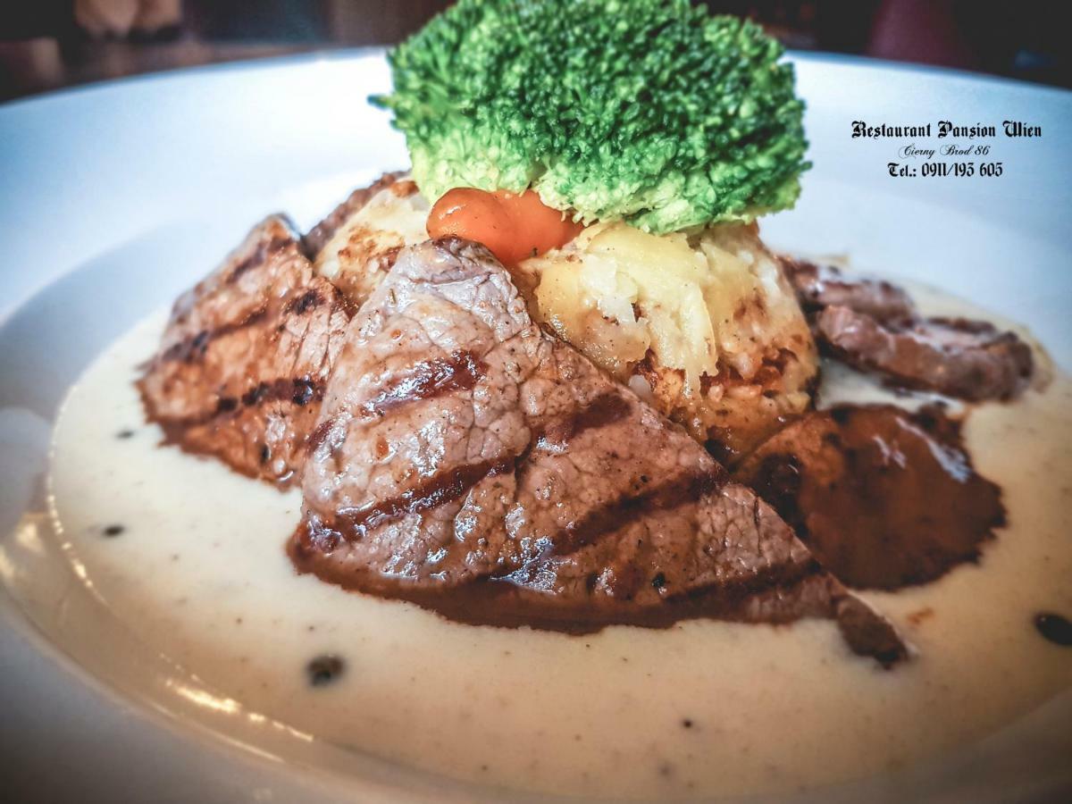 Restaurant Pansion Wien Cierny Brod 外观 照片
